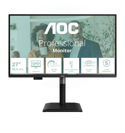 AOC/Q27P4CV/27"/IPS/QHD/120Hz/4ms/Černá/5R