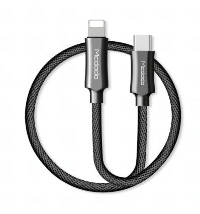 Mcdodo USB C / Lightning kabel Knight serie, 3A, 1.2m, černý