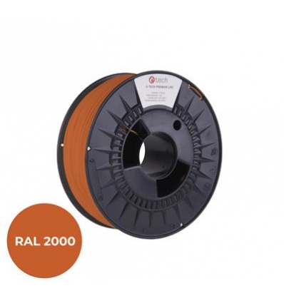 Filament C-TECH PREMIUM LINE, ASA, žlutooranžová, RAL2000, 1,75mm, 1kg