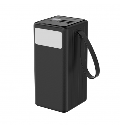 Platinet Powerbanka 60000 mAh 65W Power Delivery, 2xUSB-C, 2xUSB-A, kabel USB-C 1m, černá