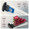 AXAGON EEM2-SC, USB-C 10Gbps externí box pro M.2 NVMe SSD, bezšroubový, žebrovaný hliník