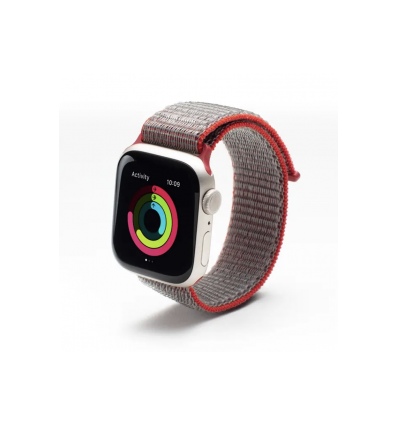 ZAGG GEAR4 spor. řemínek Apple Watch 45/44/42mm červená