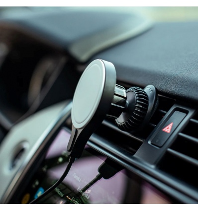 Car charger 15W MagSafe 1,5m + 40W - černý