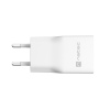 Univerzální USB nabíječka Natec RIBERA GaN SLIM, 20 W, 1X USB-A + 1X USB-C, Bílá