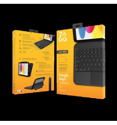 Keyboard Tough Keys Apple iPad 10th Gen Black UK