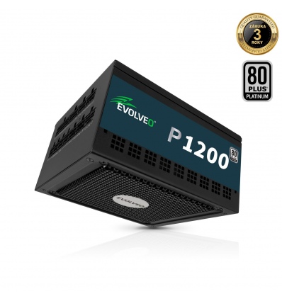 EVOLVEO P1200, 1200W/ ATX 3.1/ 80+ PLATINUM/
