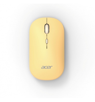 Acer AMR130/Ergonomická/Optická/1 600 DPI/USB+BT/Žlutá