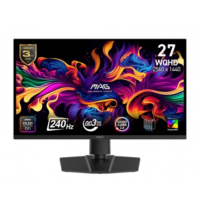 MSI MAG/273QP QD-OLED X24/26,5"/QD-OLED/QHD/240Hz/0,03ms/Černá/3R