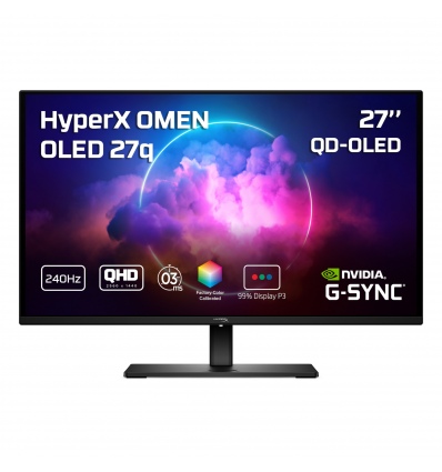 HP HyperX OMEN/27q/27,6"/QD-OLED/QHD/240Hz/0,03ms/Černá/3R