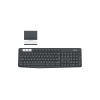 Logitech K375s/Bezdrátová USB + Bluetooth/US layout/Černá