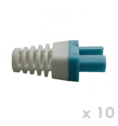 DATACOM Manžetka pro konektor RJ 45 modrá/bílá 10 ks