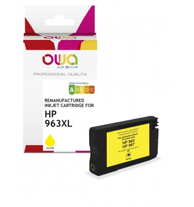 OWA ARMOR ink pro HP 3JA29AE,(963XL),žlutá/yellow