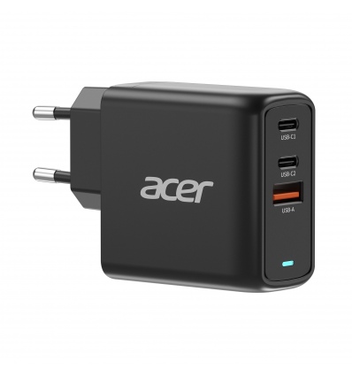 Acer GAN 67W PD charger,2xUSB-C,1xUSB-A černý