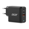 Acer GAN 67W PD charger,2xUSB-C,1xUSB-A černý