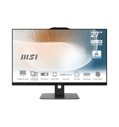 MSI Modern/AM272P 12M/27"/FHD/i3-1215U/8GB/512GB/Intel int/bez OS/Černá/2R