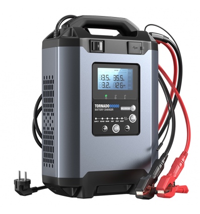 TOPDON Nabíječka autobaterie Tornado 90000/Příkon 1600W max/20-2800Ah/Pro 12V a 24V/5-90A/11-31V