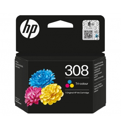HP 308 ink. náplň tříbarevná, 7FP20UE