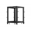 LANBERG OTEVŘENÝ RACK 15U 19" 600X600-1100 NASTAVITELNÝ ČERNÝ