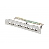 LANBERG PATCH PANEL 12 PORTŮ 1U 19" FTP PRO MODULY KEYSTONE ŠEDÝ V2