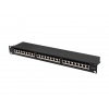 LANBERG PATCH PANEL 24 PORTŮ 1U 19" CAT.6A FTP STÍNĚNÝ ČERNÝ