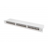 LANBERG PATCH PANEL 24 PORTŮ 1U 19" CAT.6A FTP STÍNĚNÝ ŠEDÝ
