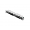 LANBERG PATCH PANEL 12PORT 1U 10" CAT.6 UTP ŠEDÝ