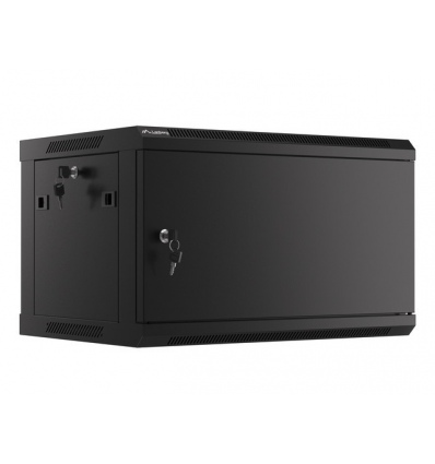 LANBERG RACKOVÁ SKŘÍŇ 19" PRO MONTÁŽ NA STĚNU 6U/600X450 PRO VLASTNÍ MONTÁŽ S KOVOVÝMI DVEŘMI ČERNÁ