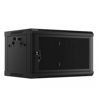 LANBERG 19" RACKOVÁ SKŘÍŇ PRO MONTÁŽ NA STĚNU 6U/600X450 S PERFOROVANÝMI DVEŘMI ČERNÁ-PLOCHÉ BALENÍ