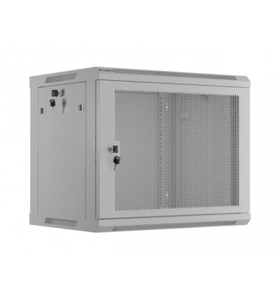 LANBERG INSTALAČNÍ STOJAN 19" 9U 600X450 ŠEDÉ PERFOROVANÉ DVEŘE - PLOCHÉ BALENÍ