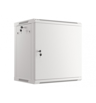 LANBERG RACKOVÁ SKŘÍŇ 19" NÁSTĚNNÁ 12U/600X450 PRO VLASTNÍ MONTÁŽ S KOVOVÝMI DVEŘMI ŠEDÁ