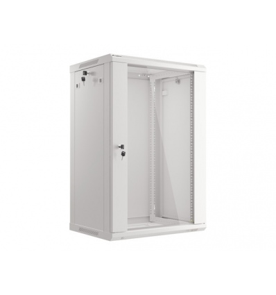 LANBERG 19" RACKOVÁ SKŘÍŇ PRO MONTÁŽ NA STĚNU 18U/600X450 (FLAT PACK) ŠEDÁ V2