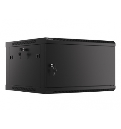 LANBERG RACKOVÁ SKŘÍŇ 19" PRO MONTÁŽ NA STĚNU 6U/600X600 PRO VLASTNÍ MONTÁŽ S KOVOVÝMI DVEŘMI ČERNÁ