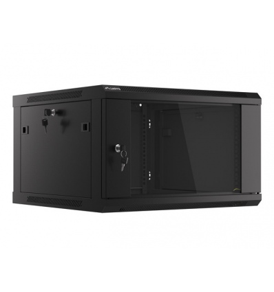 LANBERG 19" RACKOVÁ SKŘÍŇ PRO MONTÁŽ NA STĚNU 6U/600X600 (FLAT PACK) ČERNÁ V2