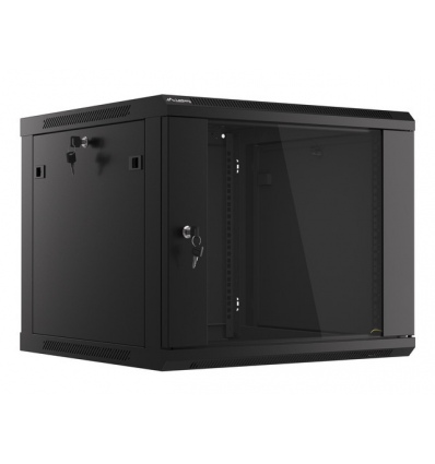 LANBERG RACKOVÁ SKŘÍŇ 19" PRO MONTÁŽ NA STĚNU 9U/600X600 (FLAT PACK) V2 ČERNÁ