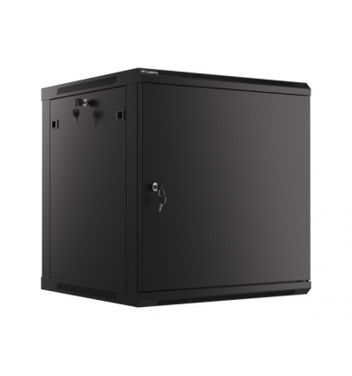 LANBERG RACKOVÁ SKŘÍŇ 19" NÁSTĚNNÁ 12U/600X600 PRO VLASTNÍ MONTÁŽ S KOVOVÝMI DVEŘMI ČERNÁ