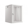 LANBERG 19" RACKOVÁ SKŘÍŇ PRO MONTÁŽ NA STĚNU 15U/600X600 (FLAT PACK) S PROSKLENÝMI DVEŘMI ŠEDÁ V2c