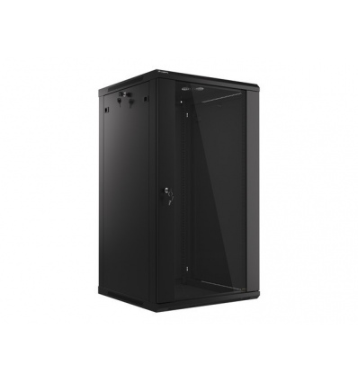LANBERG 19" RACKOVÁ SKŘÍŇ PRO MONTÁŽ NA STĚNU 22U/600X600 (FLAT PACK) ČERNÁ V2