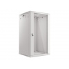 LANBERG 19" RACKOVÁ SKŘÍŇ PRO MONTÁŽ NA STĚNU 22U/600X600 (FLAT PACK) S PROSKLENÝMI DVEŘMI ŠEDÁ V2