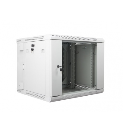 LANBERG RACKOVÁ SKŘÍŇ 19" DVOUDÍLNÁ NÁSTĚNNÁ 9U/600X600 (FLAT PACK) ŠEDÁ