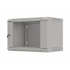 LANBERG 19" RACKOVÁ SKŘÍŇ PRO MONTÁŽ NA STĚNU 6U/540X350 (FLAT PACK) S PROSKLENÝMI DVEŘMI ŠEDÁ