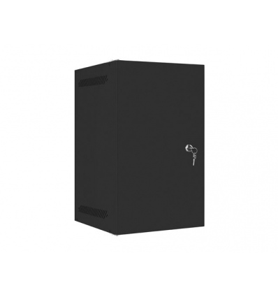 LANBERG RACKOVÁ SKŘÍŇ 10" PRO MONTÁŽ NA STĚNU 9U/280X310 PRO VLASTNÍ MONTÁŽ S KOVOVÝMI DVEŘMI ČERNÁ