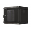 LANBERG RACKOVÁ SKŘÍŇ 10" NÁSTĚNNÁ 4U/300X300 (FLAT PACK) S PROSKLENÝMI DVEŘMI ČERNÁ