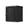 LANBERG RACKOVÁ SKŘÍŇ 10" PRO MONTÁŽ NA STĚNU 6U/300X300 (FLAT PACK) S PROSKLENÝMI DVEŘMI ČERNÁ