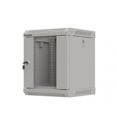 LANBERG RACKOVÁ SKŘÍŇ 10" NÁSTĚNNÁ 6U/300X300 (FLAT PACK) S PROSKLENÝMI DVEŘMI ŠEDÁ