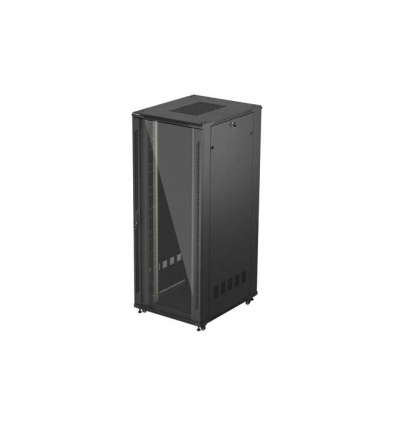 LANBERG 19" VOLNĚ STOJÍCÍ RACKOVÁ SKŘÍŇ 42U/800X1000 (FLAT PACK) S PROSKLENÝMI DVEŘMI ČERNÁ