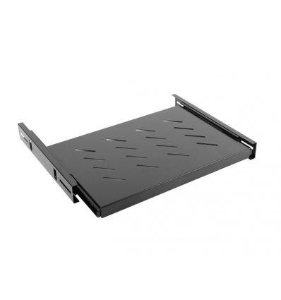 LANBERG 19" POSUVNÁ POLICE 1U/465X347MM MAX. NOSNOST DO 60 KG ČERNÁ