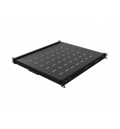 LANBERG POSUVNÁ POLICE PRO 19" RACKOVÉ SKŘÍNĚ 500MM ČERNÁ (1U/445X500MM, NOSNOST DO 35KG, 4-P