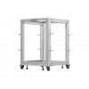 LANBERG OTEVŘENÝ RACK 19" 15U 600X600-1100 NASTAVITELNÝ ŠEDÝ