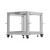 LANBERG OTEVŘENÝ RACK 19" 9U 600X600-1100 NASTAVITELNÝ ŠEDÝ