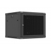LANBERG NÁSTĚNNÁ INSTALAČNÍ SKŘÍŇ 19" 9U 600X600 ČERNÉ PERFOROVANÉ DVEŘE (PLOCHÉ BALENÍ)